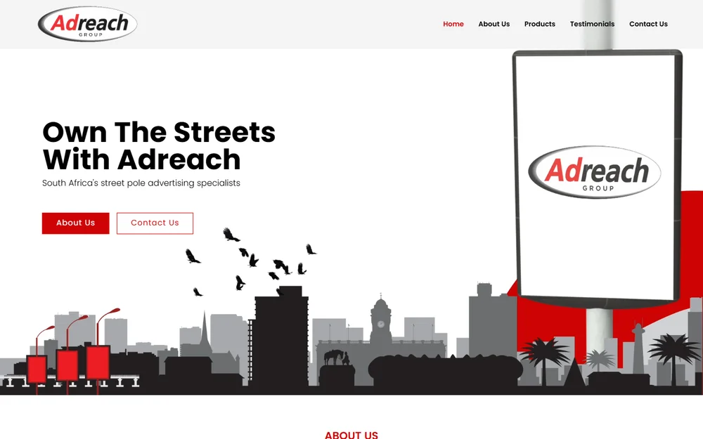 Adreach website