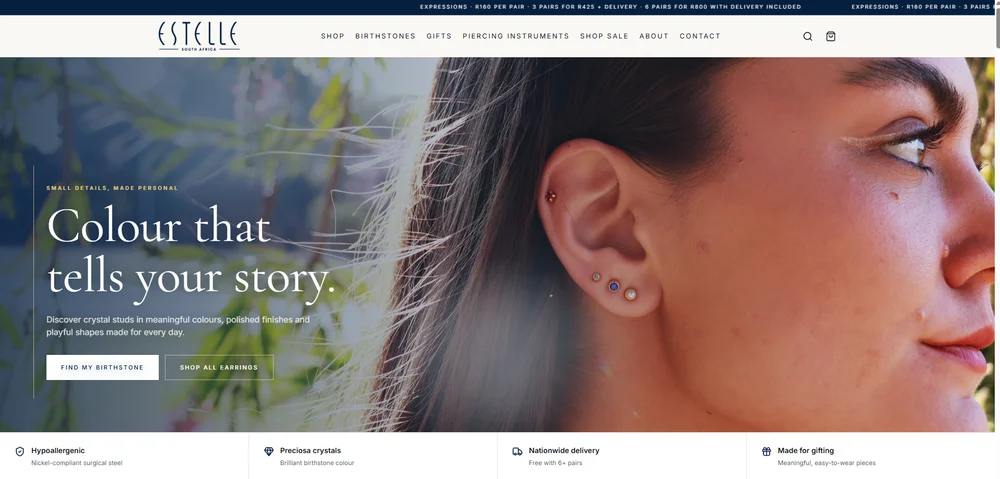 Estelle SA website